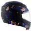 Vega Crux Dx Fighter Dull Black Blue Helmet image