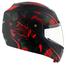 Vega Crux Dx Fighter Dull Black Red Helmet image