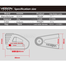 Veison DX11 6mm Anti Acid Anti-Theft 3 Key Disc Brake Lock Any Color 1 Pcs image