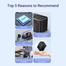 Vention FJDB0 3-Port USB 65W GaN Universal Travel Adapter image