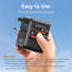 Vention FJEB0 20W 3-Port USB(C A A) Universal Travel Adapter - Black image