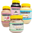 VesojE Agro Rose Petals Powder100gm, Activated Charcol-100 gm and Multani Mati Powder- 200 gm With Sandalwood Powder -50gm (Buy 3 Get 1 FREE) image