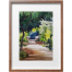 Village Road Watercolor Painting - (26x20)inches image