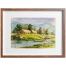 Village Scenery Watercolor - (16x13)inches image