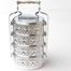 Vintage Aluminium Tiffin Food Carrier 4 Tier image