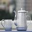 Vintage Aluminium Water Jug And Mug Set 7 Pcs image