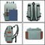 Vintage Laptop Backpack With USB Port For 15.6 Inch – Green image