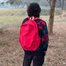 Vintage Style Backpack Simple Large Capacity Backpack - Red image