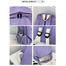 Vintage Style Backpack Simple Large Capacity Backpack - Purple image