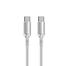 Vyvylabs Crystal Series Fast Charging Data Cable Type-C to Type-C 60W 1M White(VCSCC-01) image