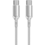 Vyvylabs Crystal Series Fast Charging Data Cable Type-C to Type-C 60W 1M White(VCSCC-01) image