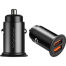 Vyvylabs Round Dot Dual Fast Charge Car Charger 36W A A Black(VJY36A-01) image