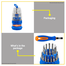 WADFOW WSS1J31 Precision Screwdriver Set 31-In-1 image