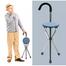 Walking Stick Chair Aluminum Walkers For Elderly Folding Elderly Walker Cane With Seat Walking Stick image