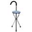 Walking Stick Chair Aluminum Walkers For Elderly Folding Elderly Walker Cane With Seat Walking Stick image