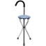 Walking Stick Chair Aluminum Walkers For Elderly Folding Elderly Walker Cane With Seat Walking Stick image