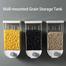 Wall Mounted Press Cereals Dispenser Grain Storage Box - 1000 ML image