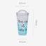 Water Bottle With Straw Ice Design Cup - 450 ML image