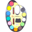 Water Color Cakes Artist Palette Artist's Series with brush image