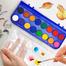 Water Color Cakes Paint 16 Colors Box for Student's Watercolor Painting image