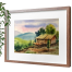 Watercolor Landscape Painting includes Hut on Upland - (18x15)inches image