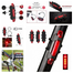 Waterproof 5 LED MTB Bike Bicycle Rear Tail Light Red Lamp 4 Mode USB Recharge Bicycle Lights Bicycle Accessories With USB Cable And Rubber Red Color image