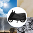 Waterproof All Season Bike Cover Dust Cover UV Protective Outdoor Indoor For Motorcycle 50 To 200cc Black Color image