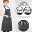 Waterproof Apron Chef Waiter Kitchen Cooking Pockets Women Apron - 1 pcs image