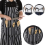 Waterproof Apron Chef Waiter Kitchen Cooking Pockets Women Apron - 1 pcs image