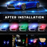 Waterproof RGB LED Multi Color Bright Parking Sports Light With Memory Function For Motorcycle Car 12V T10 LED 5050SMD RGB Flashing Silicone Coated 2Pcs image