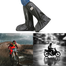 Waterproof Rain Shoe Protector Cover Reusable Non-Slip Boot Covers For Motorcycle Cycling And Outdoors Unisex 1 Pair Black image