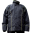 Waterproof Raincoat For Motorcycle With Reflective Strips Outdoor Rainsuit With Trouser And Storage Bag Black Free Size One Set image