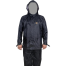 Waterproof Reflective Motorcycle Raincoat Rain Suit With Trouser - Black (1 Set) image
