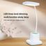 Weidasi WD-6077 Rechargeable LED White Desk Table Lamp Type C Charging Port image