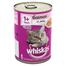 Whiskas Adult Wet Cat Food Tin Salmon in Jelly - 390gm - 6pcs image
