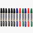 White Board Refillable Marker 12 pcs (6 Black, 2 Red, 2 Blue, 2 Green) image