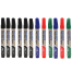 White Board Refillable Marker 12 pcs (6 Black, 2 Red, 2 Blue, 2 Green) image