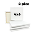 White Canvas 4x6 inch (2Pcs) image