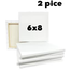 White Canvas 6X8 Inch 2 Pcs image