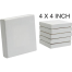 White Premium Canvas 4x4 Inch - 4 Pcs image
