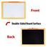 White board 8/12 Black Slate, Alphanumeric Magnet, Notice Board with Magnetic Mathematical Signs 5 in 1 Wooden Frame Double Sided image