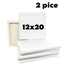 White canvas 12x20 Inch 2 Pcs image