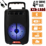 Wireless Portable Mini Speaker KTS-1338 Extra Bass with Bluetooth, Mic, FM Radio, TF Memory Card Reader and USB Pen Drive image