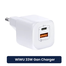 Wiwu 33W Gan Fast Charger USB-C QC3.0 Power Adapter- White image