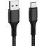 Wiwu F12 USB to Type C 45W Super Fast Charging Cable 1M- Black image
