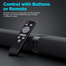 Wiwu S1 Black Bluetooth Soundbar Speaker image