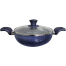 Ocean Non Stick Wok 22cm W/G Lid Blue Colour image