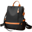 Women Large Capacity Outdoor Tote Bag Orrange And Black) image