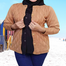 Women Woolen Round Neck Cardigan Sweater for Winter wear image