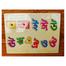 Wooden Blocks Uppercase Puzzle Board Montessori Reading Matching Word Educational Literacy Game Teaching Aids Toy -1pcs image